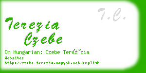 terezia czebe business card